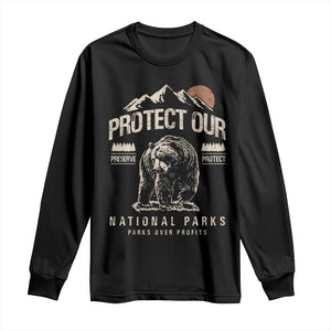 Protect Our National Parks Long Sleeve Shirt TS10 Black Print Your Wear