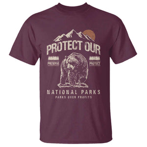 Protect Our National Parks T Shirt TS10 Maroon Print Your Wear