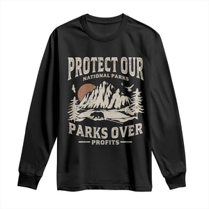 Protect Our National Parks Long Sleeve Shirt Camping Hiking TS10 Black Print Your Wear