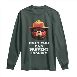 Protect Our National Parks Long Sleeve Shirt NPS Bear TS10 Dark Forest Green Print Your Wear