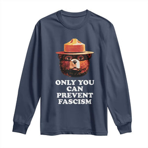 Protect Our National Parks Long Sleeve Shirt NPS Bear TS10 Navy Print Your Wear