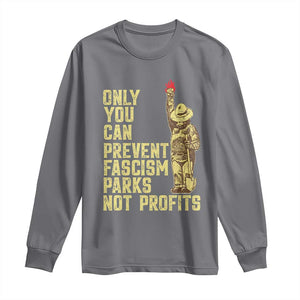 Protect Our National Parks Long Sleeve Shirt Bear Progressive Funny Gift TS10 Charcoal Print Your Wear