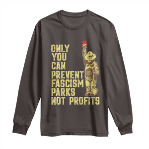 Protect Our National Parks Long Sleeve Shirt Bear Progressive Funny Gift TS10 Dark Chocolate Print Your Wear