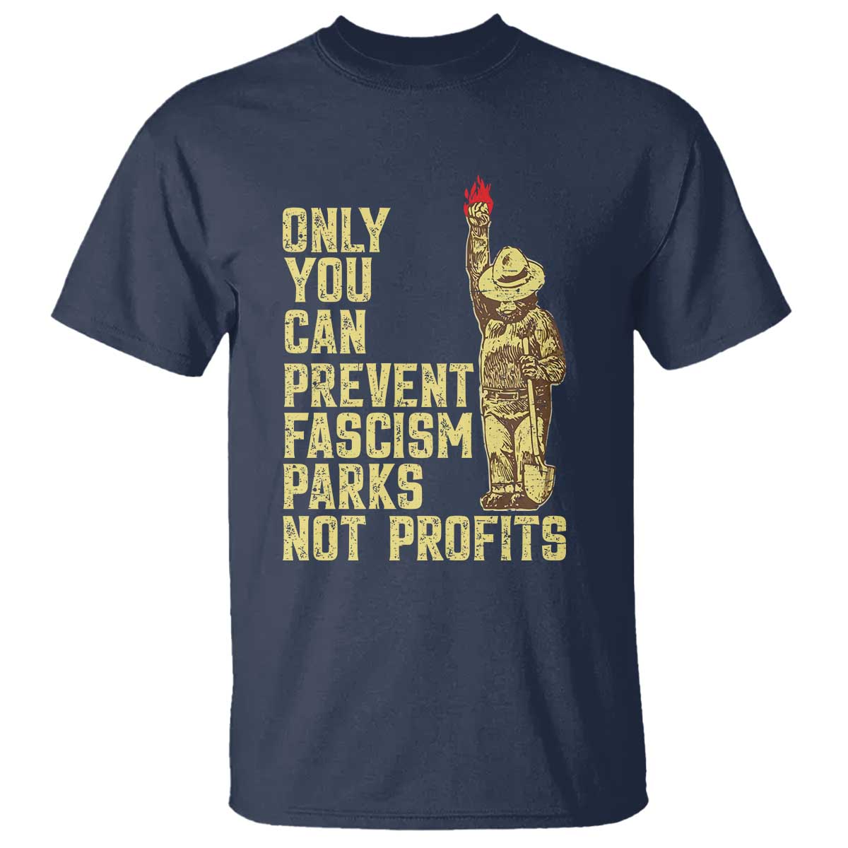 Protect Our National Parks T Shirt Bear Progressive Funny Gift TS10 Navy Print Your Wear
