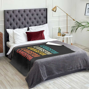 Langston Throw Blanket Oklahoma Retro Vintage City TS10 Print Your Wear