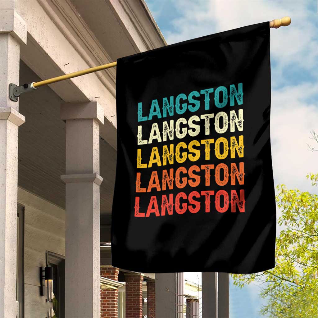 Langston Garden Flag Oklahoma Retro Vintage City TS10 Print Your Wear
