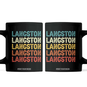 Langston Coffee Mug Oklahoma Retro Vintage City TS10 Black Print Your Wear
