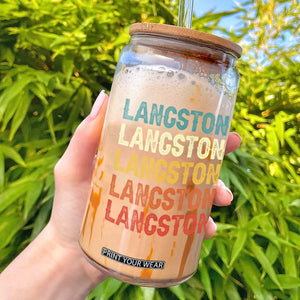 Langston Glass Can Oklahoma Retro Vintage City TS10 Black Print Your Wear