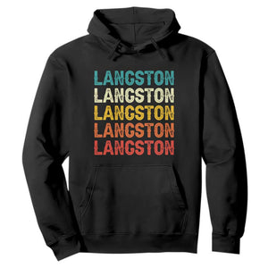 Langston Hoodie Oklahoma Retro Vintage City TS10 Black Print Your Wear