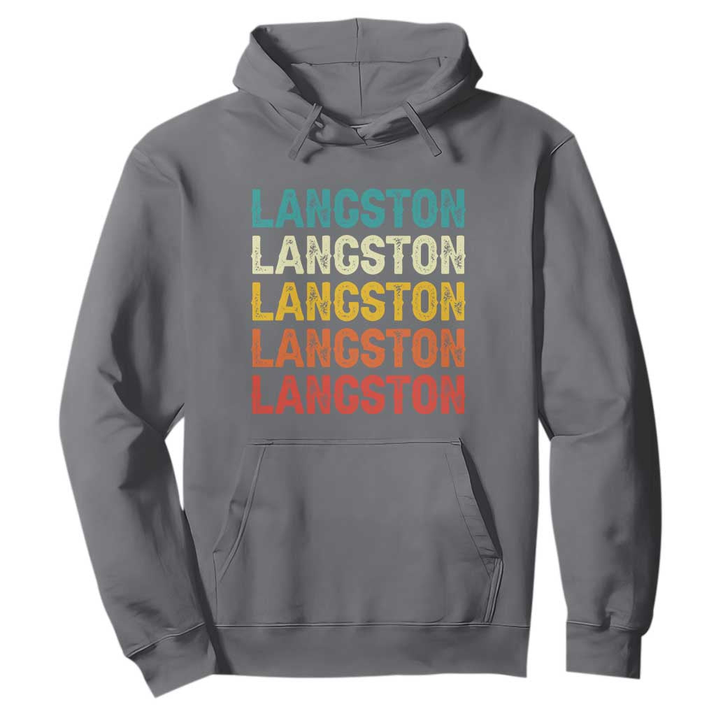 Langston Hoodie Oklahoma Retro Vintage City TS10 Charcoal Print Your Wear