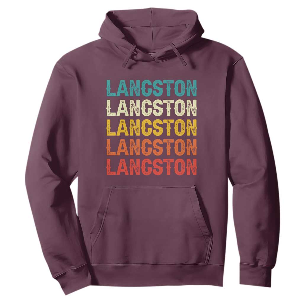Langston Hoodie Oklahoma Retro Vintage City TS10 Maroon Print Your Wear