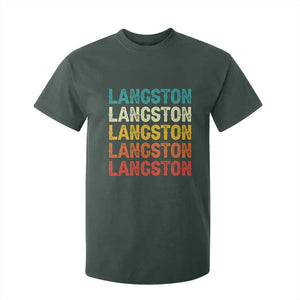 Langston T Shirt For Kid Oklahoma Retro Vintage City TS10 Dark Forest Green Print Your Wear