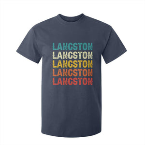 Langston T Shirt For Kid Oklahoma Retro Vintage City TS10 Navy Print Your Wear