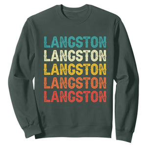 Langston Sweatshirt Oklahoma Retro Vintage City TS10 Dark Forest Green Print Your Wear