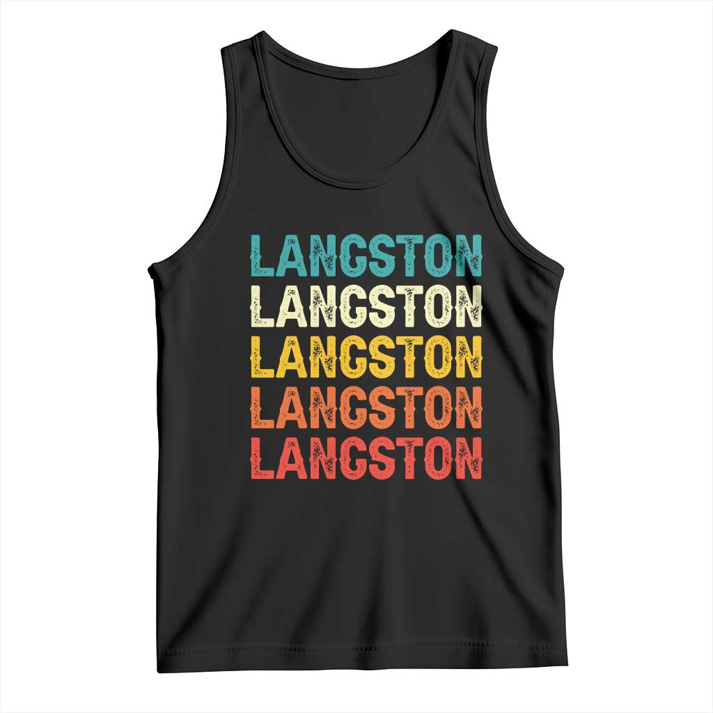 Langston Tank Top Oklahoma Retro Vintage City TS10 Black Print Your Wear