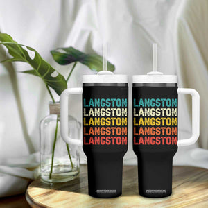 Langston Tumbler With Handle Oklahoma Retro Vintage City TS10 Print Your Wear