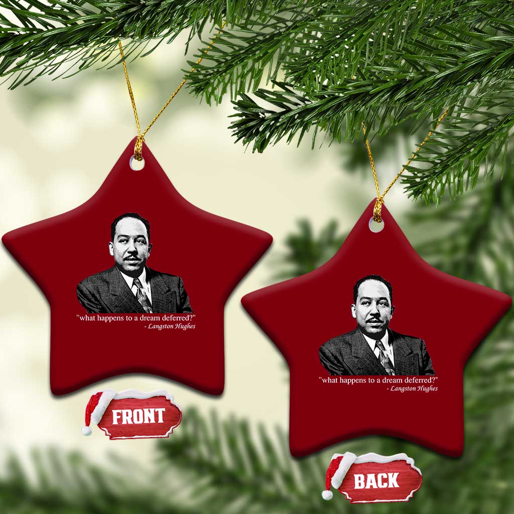 Langston Hughes Ceramic Ornament A Dream Deferred Juneteenth Black History Civil Right TS10 Print Your Wear