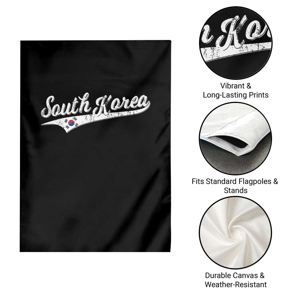 South Korea Garden Flag Retro Script Sport Korean Flag TS10 Print Your Wear