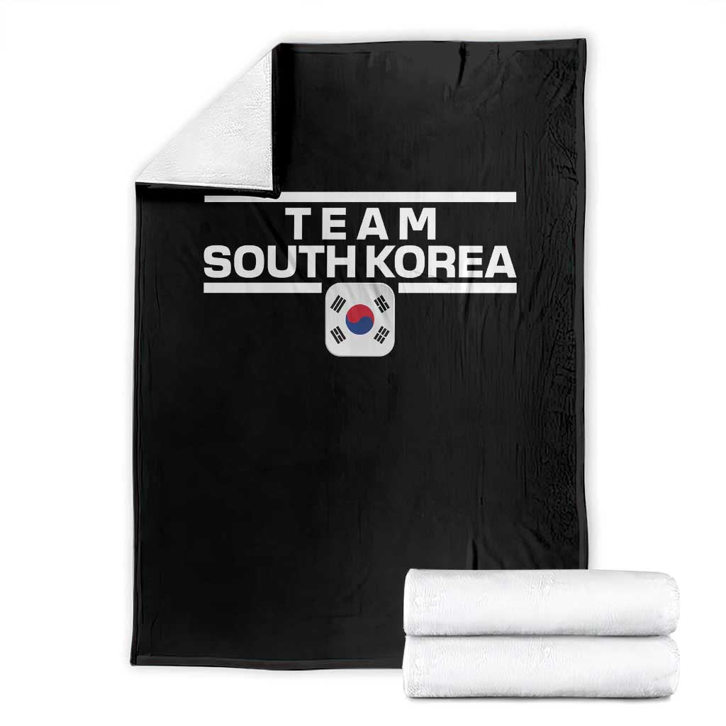 Team South Korea Korean Flag Throw Blanket TS10 Black Print Your Wear