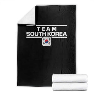 Team South Korea Korean Flag Throw Blanket TS10 Black Print Your Wear