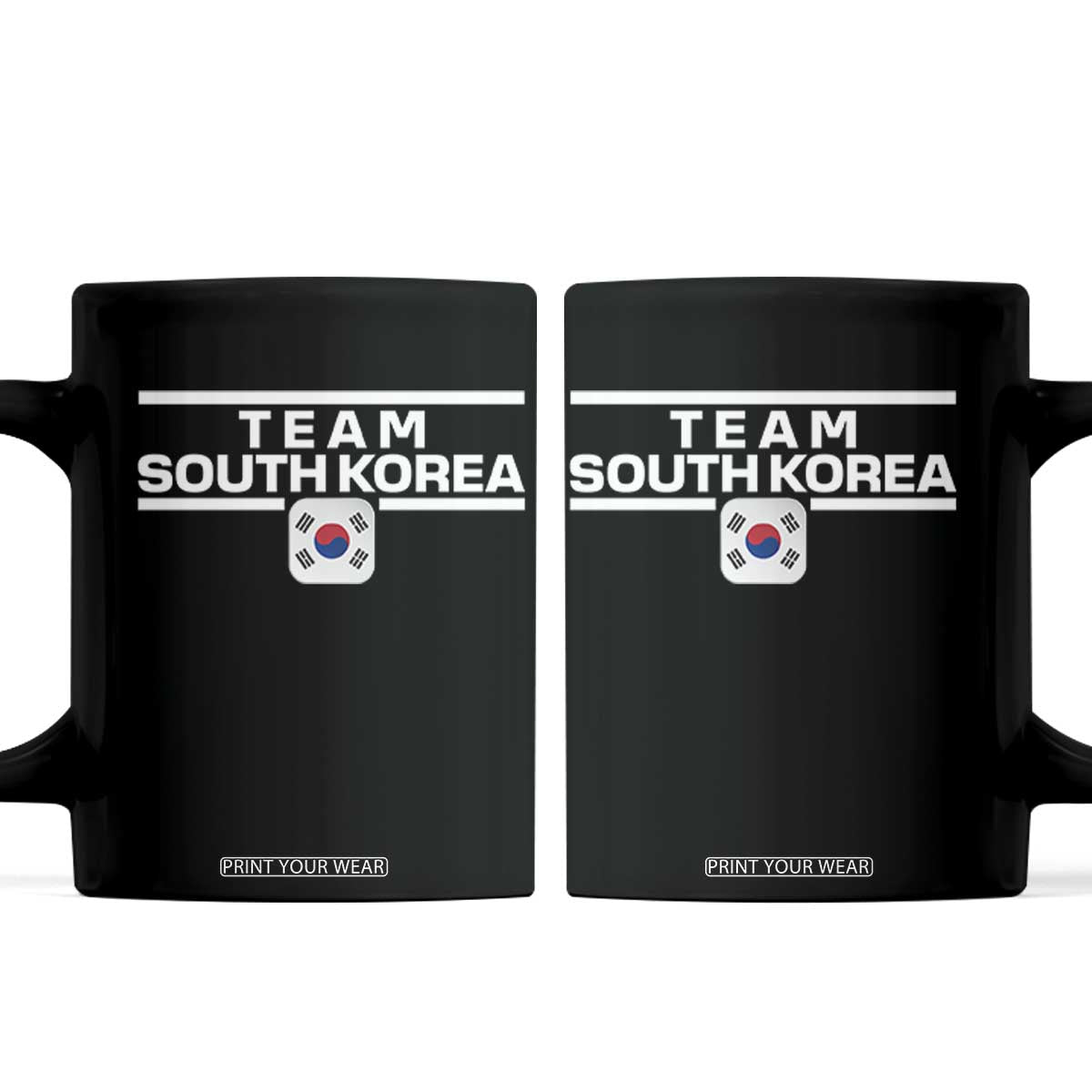 Team South Korea Korean Flag Coffee Mug TS10 Black Print Your Wear