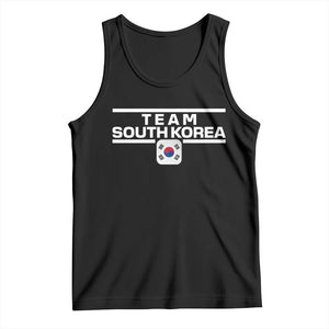 Team South Korea Korean Flag Tank Top TS10 Black Print Your Wear