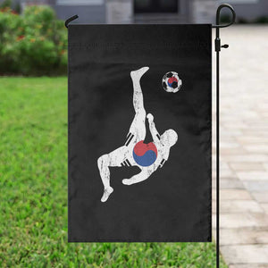 South Korea Soccer Garden Flag Bicycle Kick Silhouette Korean Flag TS10 Print Your Wear
