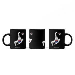 South Korea Soccer Coffee Mug Bicycle Kick Silhouette Korean Flag TS10 Print Your Wear