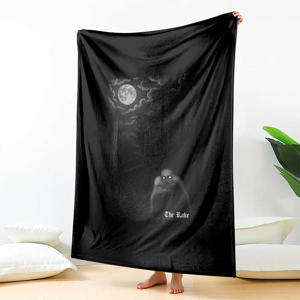 Rake Creepypasta Throw Blanket Cryptid Series Cryptozoology Gift Creepy Horror Halloween TS10 Print Your Wear