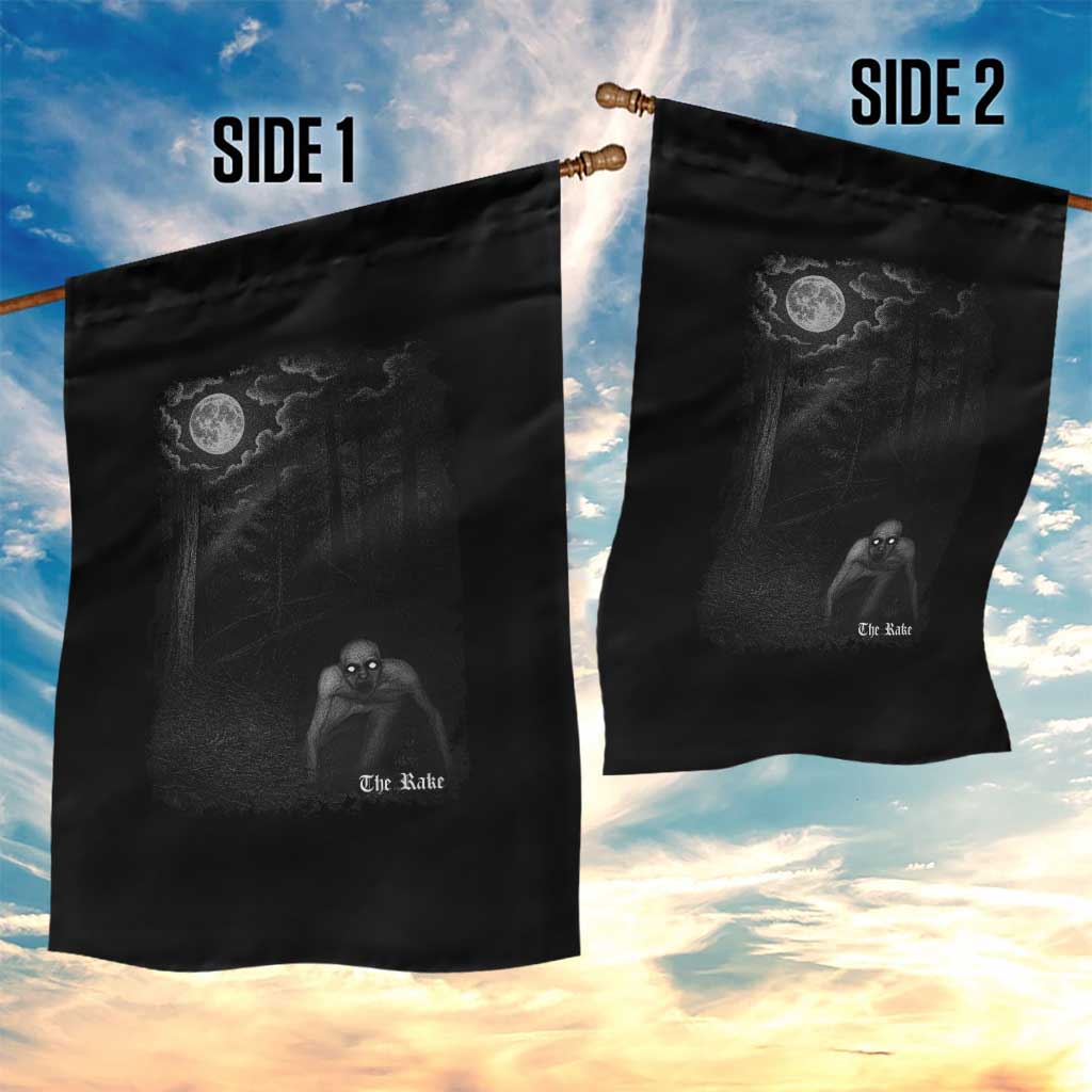 Rake Creepypasta Garden Flag Cryptid Series Cryptozoology Gift Creepy Horror Halloween TS10 Print Your Wear