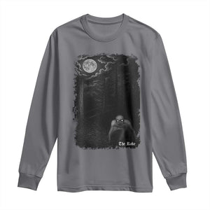 Rake Creepypasta Long Sleeve Shirt Cryptid Series Cryptozoology Gift Creepy Horror Halloween TS10 Charcoal Print Your Wear
