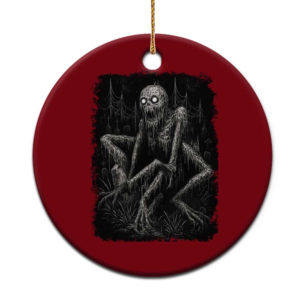 Creepy Rake Ceramic Ornament Creepypasta Cryptid Series Alt Goth Grunge Horror Aesthetic TS10 1pc Red Print Your Wear