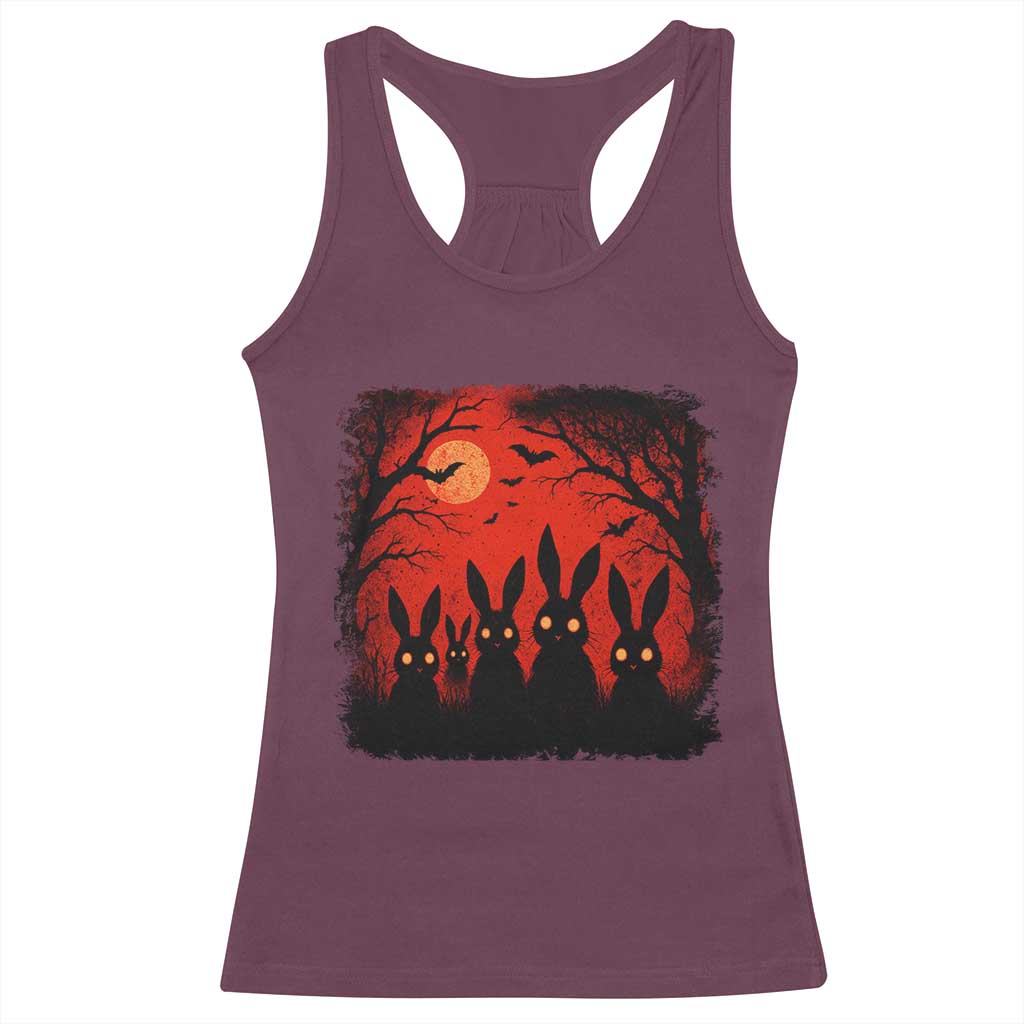 Rake Creepypasta Racerback Tank Top Creepy Cryptid Series Horror Goth Alt Alternative Art TS10 Maroon Print Your Wear
