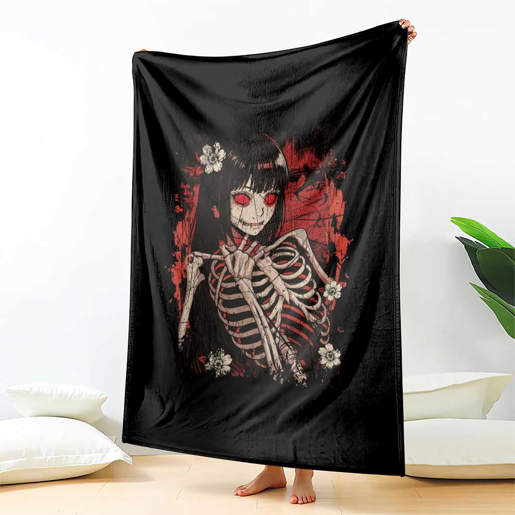 Horror Anime Manga Throw Blanket Japan Japanese Creepy Kawaii Goth TS10 Print Your Wear