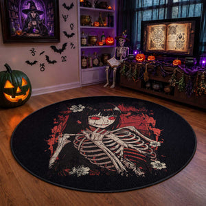 Horror Anime Manga Round Rug Japan Japanese Creepy Kawaii Goth