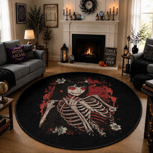 Horror Anime Manga Round Rug Japan Japanese Creepy Kawaii Goth
