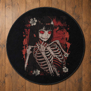 Horror Anime Manga Round Rug Japan Japanese Creepy Kawaii Goth