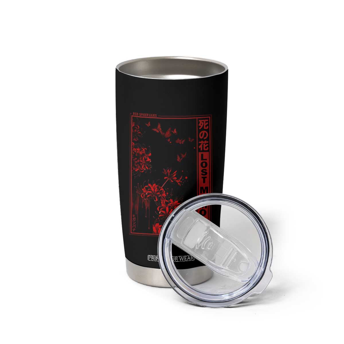 Japanese Spider Lily Tumbler Cup Soft Grunge Anime Aesthetic Flower TS10 Print Your Wear