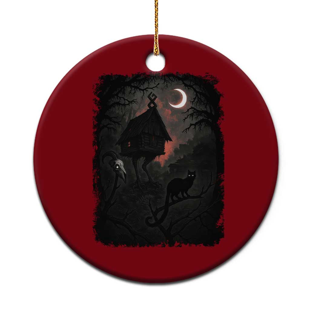 Baba Yaga House Ceramic Ornament Gothic Slavic Folklore Russia Fairy Tale TS10 1pc Red Print Your Wear