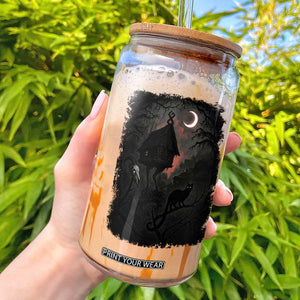 Baba Yaga House Glass Can Gothic Slavic Folklore Russia Fairy Tale TS10 Black Print Your Wear