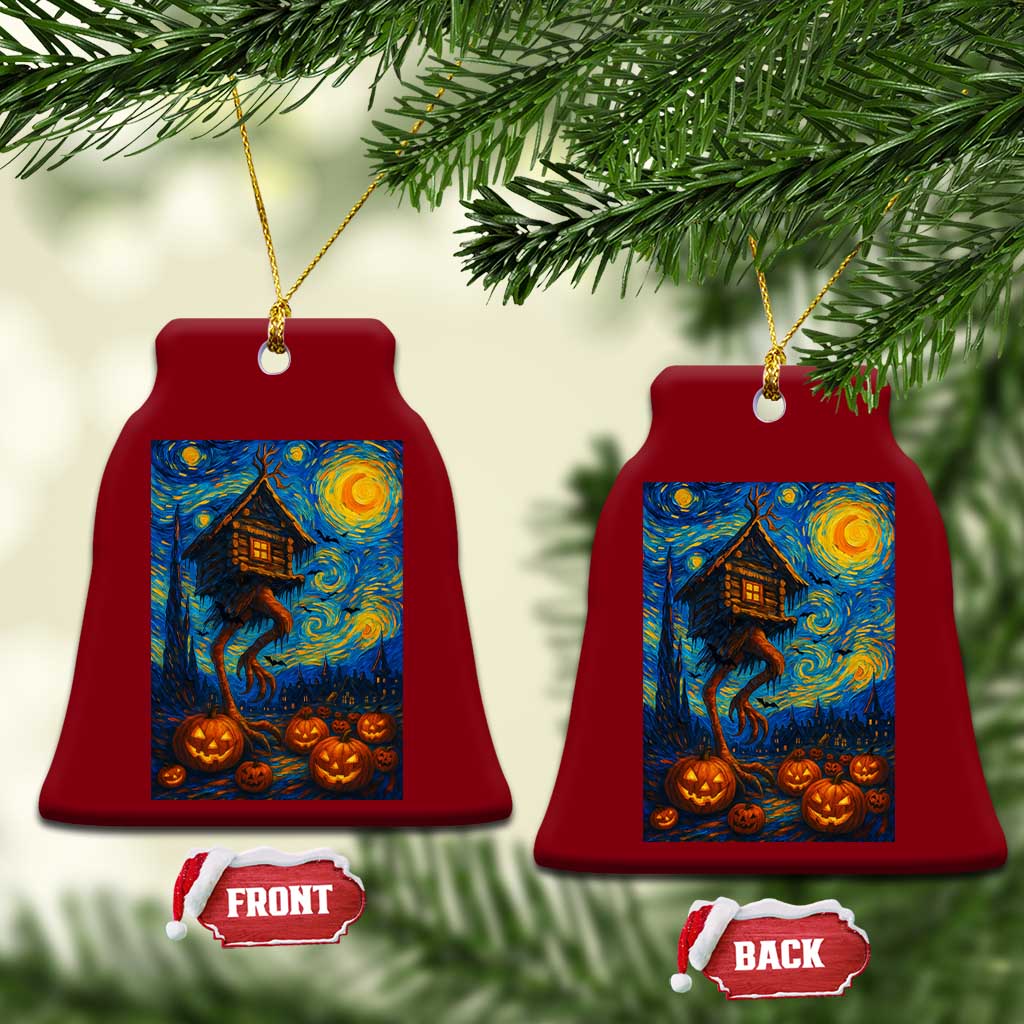 Baba Yaga House Ceramic Ornament Starry Night Van Gogh Slavic Folklore Russia Fairy Tale TS10 Print Your Wear