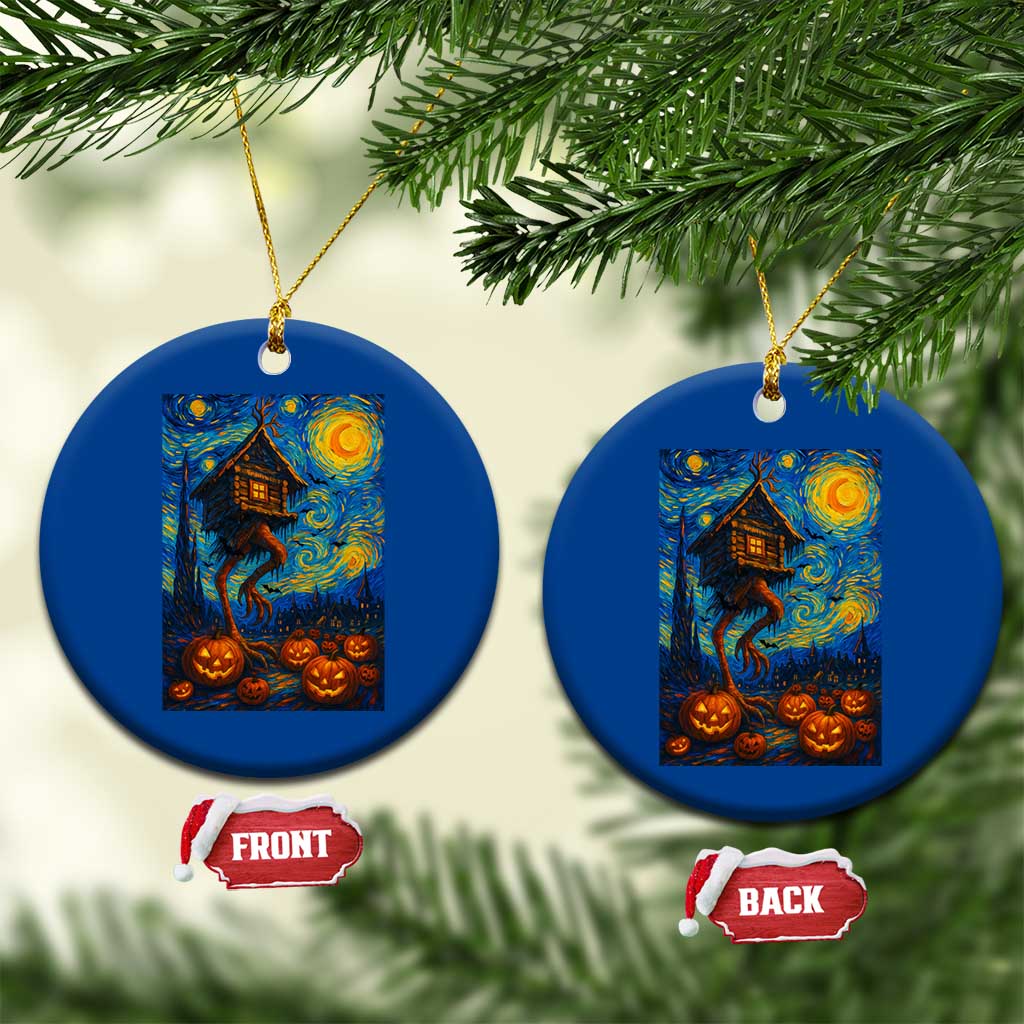 Baba Yaga House Ceramic Ornament Starry Night Van Gogh Slavic Folklore Russia Fairy Tale TS10 1pc Blue Print Your Wear