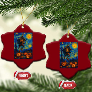 Baba Yaga House Ceramic Ornament Starry Night Van Gogh Slavic Folklore Russia Fairy Tale TS10 Print Your Wear