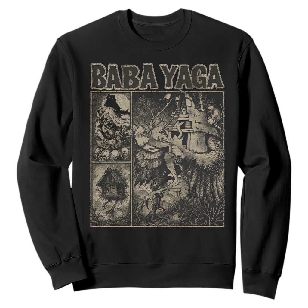 Baba Yaga House Sweatshirt Slavic Folklore Russia Fairy Tale Horror Fans TS10 Black Print Your Wear