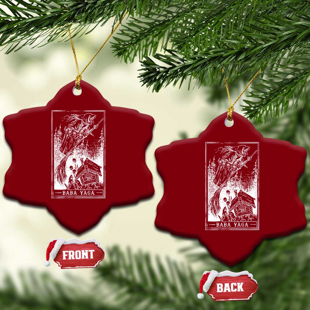 Baba Yaga House Tarot Card Ceramic Ornament Botanical Slavic Folklore Pagan Witchy TS10 Print Your Wear