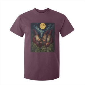 Wizard 420 Smoking Marijuana T Shirt For Kid Funny Stoner Weed Lover Meme TS10 Maroon Print Your Wear