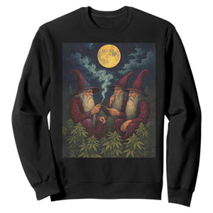 Wizard 420 Smoking Marijuana Sweatshirt Funny Stoner Weed Lover Meme TS10 Black Print Your Wear