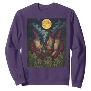Wizard 420 Smoking Marijuana Sweatshirt Funny Stoner Weed Lover Meme TS10 Purple Print Your Wear