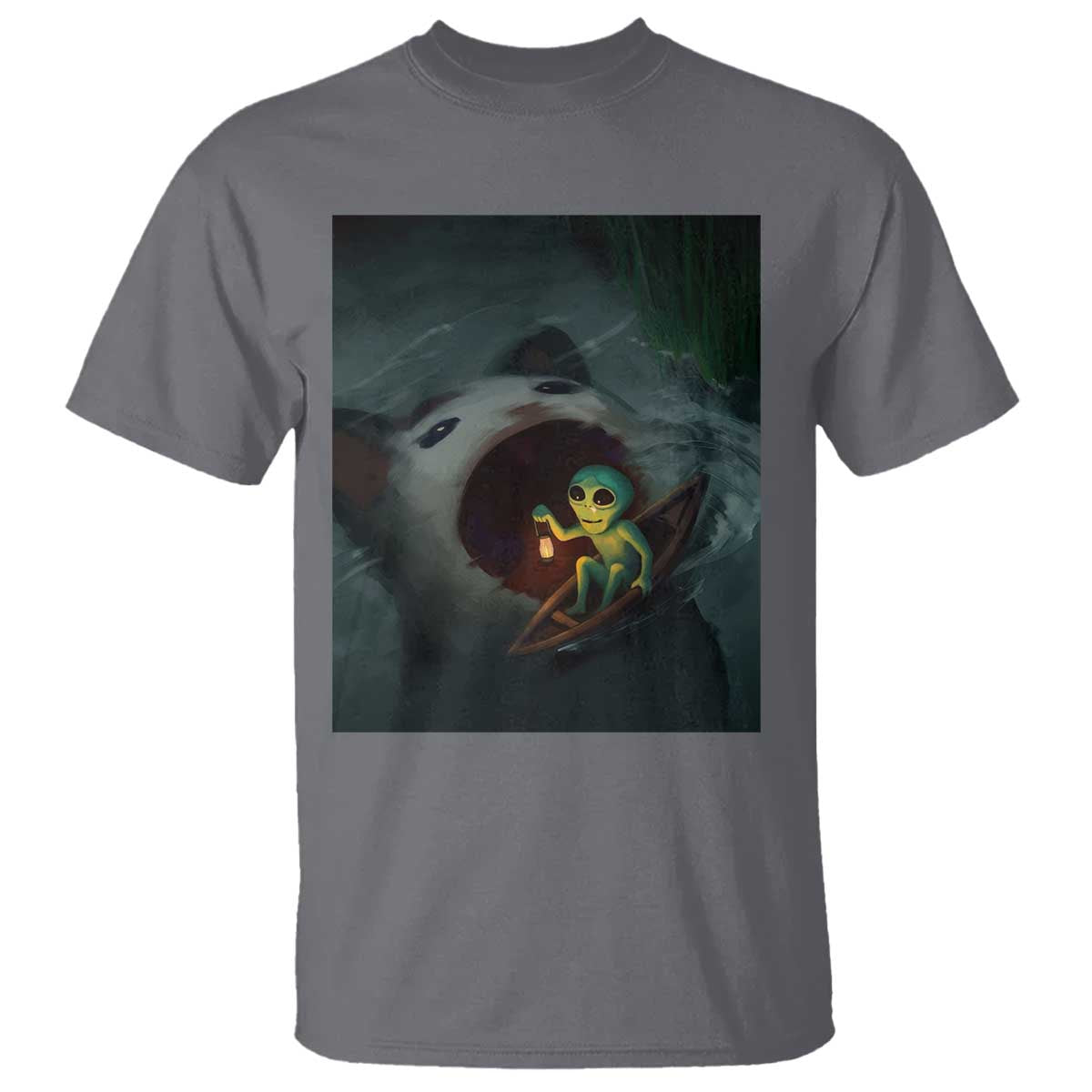 Funny Alien Cat Meme T Shirt Weird Silly TS10 Charcoal Print Your Wear
