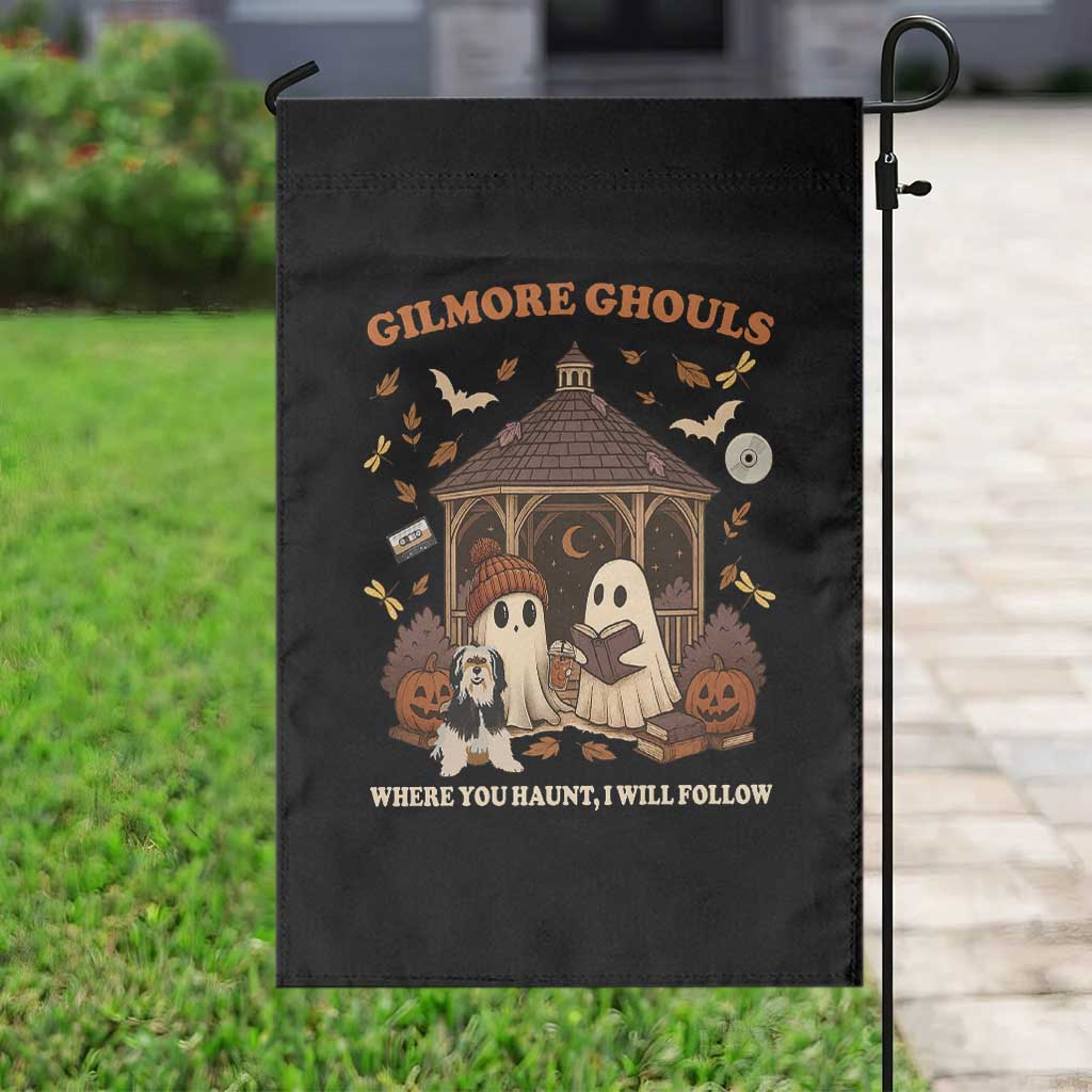 Gilmore Ghouls Halloween Garden Flag Retro Book Lover Cute Ghost Fall Pumpkin TS10 Print Your Wear